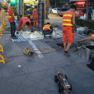 非开挖管道修复现场
